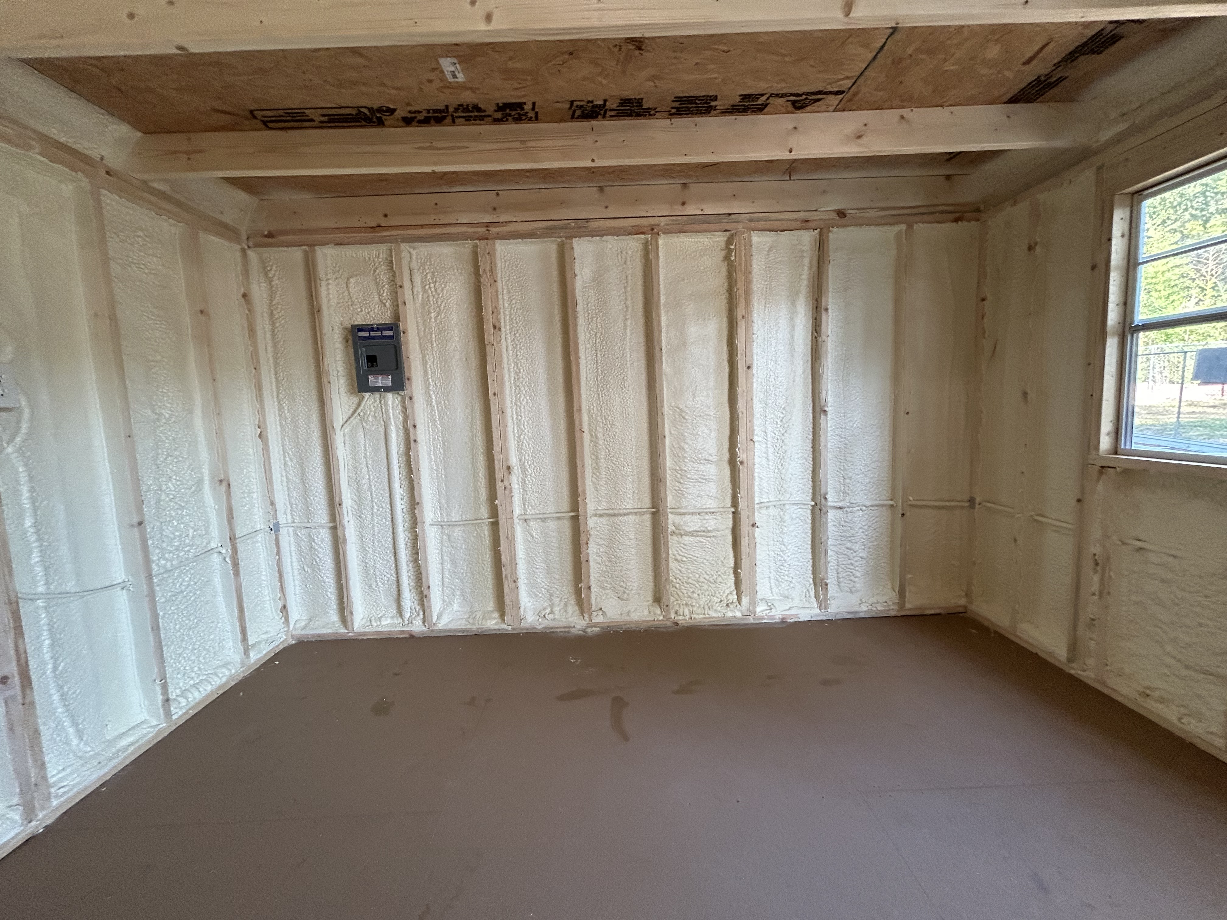 Completed crawl space insulation with full coverage